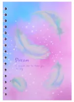 Тетрадь в клетку Hai Bin, Feather, 80 листов