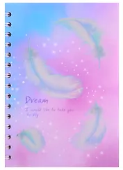 Тетрадь в клетку Hai Bin, Feather, 80 листов