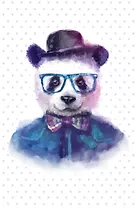 Блокнот для записей Добрая панда" (А5)"