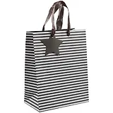 Пакет А5 23*18*10 "Gray stripes" нейтр., бум.мат.ламинат