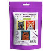 Набор для творчества Фрея. Алмазная мозаика набор магнитов «Мемные котики», 9 х 9 см - 0