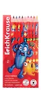 Карандаши цветные 12цв "Jolly Friends" пласт.уп, подвес, ErichKrause