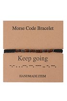 Браслет Морзе Keep going (12-202509-BR-ZJ7529)