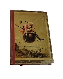 Записная книжка А6 80л 100*165 "Барон Мюнхаузен. Полет на ядре" тв.пер, нелин.блок, ляссе, ShyFly