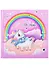Записная книжка 105*105 48л "РАДУЖНЫЙ ЕДИНОРОЖЕК" 7БЦ, тиснение фольгой, глянц.ламинация - 0