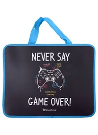 Папка для тетрадей «Gaming» А4, пластик, на молнии, schoolФОРМАТ