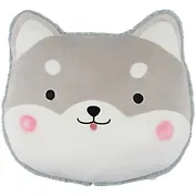 Подушка мордочка Хаски (текстиль) (40х40) (12-01009-0289462)