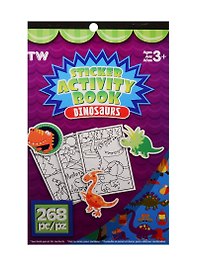Альбом д/творч. Sticker Activity Book Динозавры (898994) (4 листа) (268 детали) (6 страниц с наклейками) (3+)