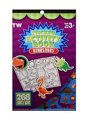 Альбом д/творч. Sticker Activity Book Динозавры (898994) (4 листа) (268 детали) (6 страниц с наклейками) (3+)