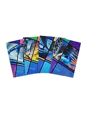 Блокнот А5 50л нелин. "Office Life" карт.обл., склейка, ассорти, БиДжи