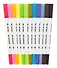 Маркеры для скетчинга 12цв двухсторонние, линер/кисть, Art idea - 1
