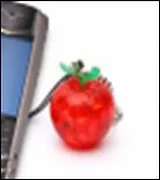 Брелок Мини головоломка Яблоко красное (26977)