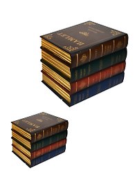 Набор из 2 шкатулок Стопка книг (20х14х16, 16х11х13) (676808)