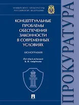 Концептуальные проблемы обеспечения законности в современных условиях. Монография