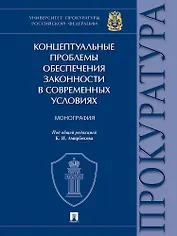 Концептуальные проблемы обеспечения законности в современных условиях. Монография