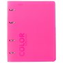 Тетрадь на кольцах «NEON PINK» 120 листов в клетку, А5, сменный блок - Stila