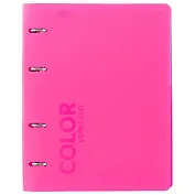 Тетрадь на кольцах в клетку Stila, Neon Pink, 120 листов