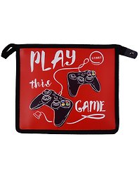Папка для тетрадей «Play This Game» А5+, пластик, на молнии, Феникс+