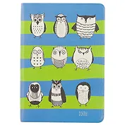 Ежедневник «Всюду совы», дизайн 1, Paper Art, недатированный, 136 листов, А5