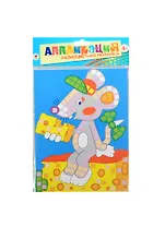 Разноцветная мозаика Мышонок с сыром (2789) (Аппликация) (набор д/творч.) (4+) (упаковка)