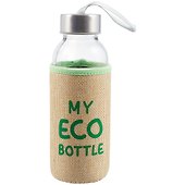 Бутылка в чехле джут My Eco Bottle (300мл) (стекло) (12-07599-7014) - 0