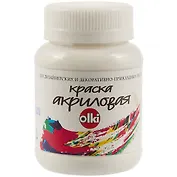 Акриловая белая краска olki, 100 мл