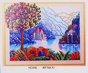 Алмазная мозаика ТМ Рыжий Кот 40х50см Красивый пейзаж, с подрамником HZ041