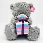 Мишка MTY 30 cм держит подарок (G01W3042)