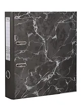 Папка архивная 50мм А4 черн."мрамор", картон, металл.окант.,