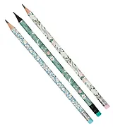 Карандаш Hatber, Morris, чернографитный HB с ластиком, в ассортименте