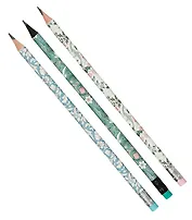 Карандаш Hatber, Morris, чернографитный HB с ластиком, в ассортименте