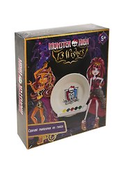 Набор Сделай тарелочку из гипса Monster High (85144) (форма+гипс+краски+кисть) (5+) (коробка)