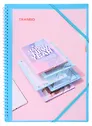 Папка 20 файлов А4 "Pastel" на пружине, с резинкой, в ассортименте