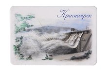 Магнит картон Красноярская ГЭС (Красноярск) (МК/101/003)