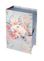 Коробка-шкатулка, Феникс презент, Цветы и павлиньи перья M 20*14*6 42365