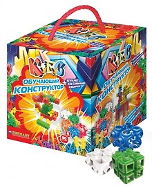 Конструктор, БИПЛАНТ, обучающий, игровой "Кубус, 3D, Набор №1", 90 элементов