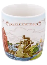 Кружка Волгоград (фарфор.с рельефом)