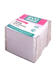 Блок для записей, 90х90 мм, 90 листов, белый, BVG