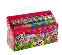 Набор для творчества, Shopkins™, Ленты для скрапбукинга. В наборе: 8 лент (1.2см*2.8 м) с диспенсерам
