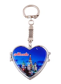 ГС Брелок c зеркалом Москва вид 6 (металл, полимерная смола)