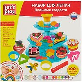 Набор для лепки ТМ Let`s play/Лэтс плэй Любимые сладости, 25см 36739 - 1
