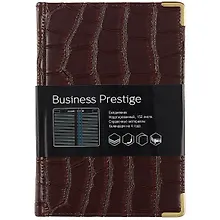 Ежедневник недат. А5 152л "Prestige. Impact" темно-коричневый, иск.кожа, поролон, мет.уголки, золот.срез, ляссе, Listoff