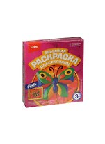 LORI Пк-024 Раскраска пластилином объемная Красивая бабочка (+рамка) (набор д/творчества) (3+) (коробка)