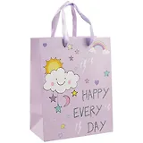 Пакет А5 23*18*10 "Счастье каждый день" дет., бум.мат.ламинат