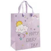Пакет А5 23*18*10 "Счастье каждый день" дет., бум.мат.ламинат