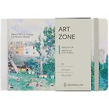 Скетчбук B6 80л "Art zone" 100г/м2, доп.листы крафт, тв. обложка, на резинке, Greenwich Line