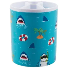 Стакан для пишущих принадлежностей «Shark area», пластик