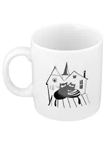 Сувенир Дулевский фарфор Кружка "Cat Story" фарфор. 300мл h=9см, d=8см в асс. С-010103