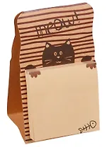 Блок бумаги 70*70мм самоклеящийся "Meow"