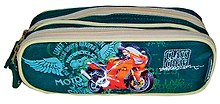 Пенал-косметичка "Moto Division" два отделения, молнии, Silwerhof